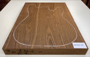 Preview: Body Swamp Ash, 3-pcs., Choco thermo-treated, Unique Piece #167